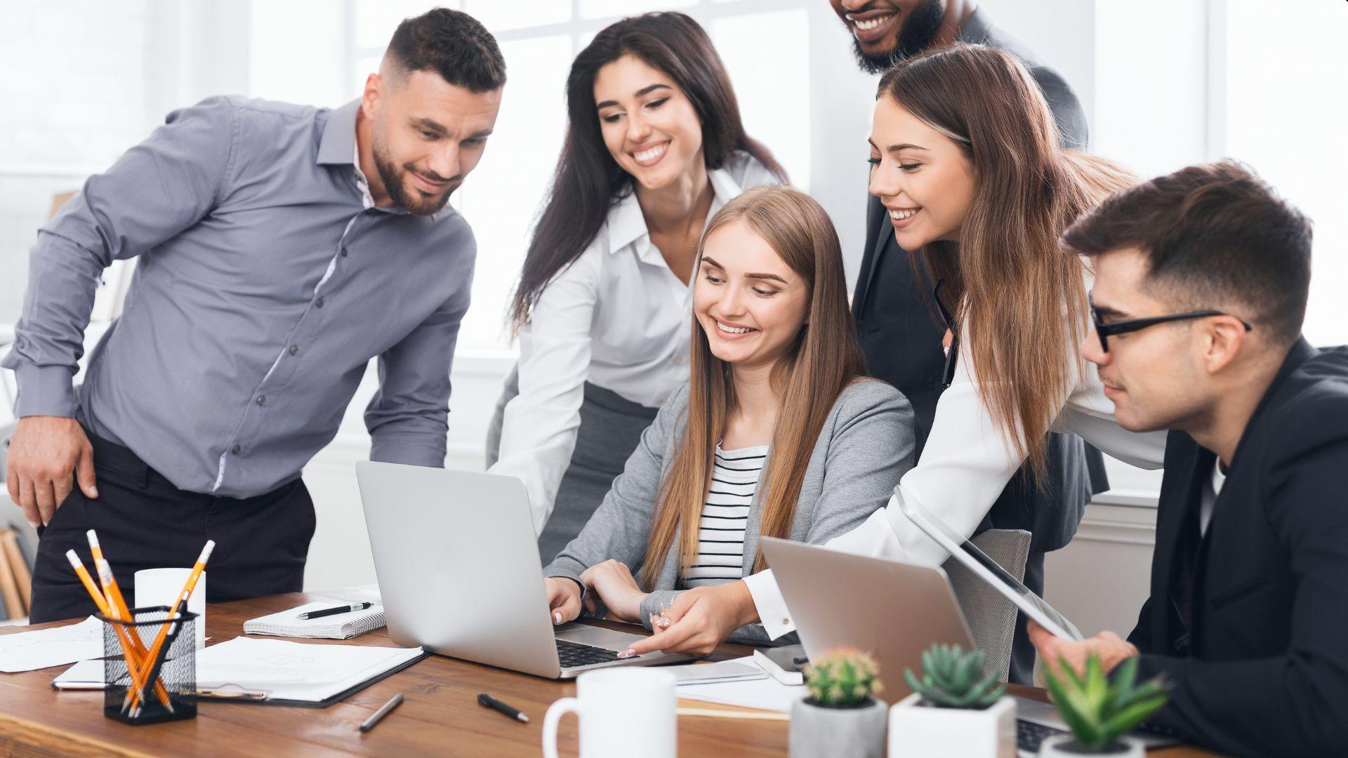 Agnix Digital office team working